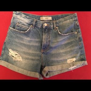 Topshop Denim cut-off shorts